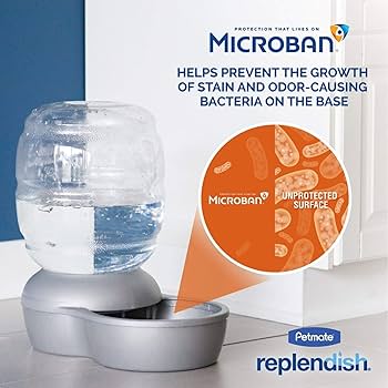 Petmate Mason Replendish Gravity Waterer - 1 Gallon Pet Water Dispenser
