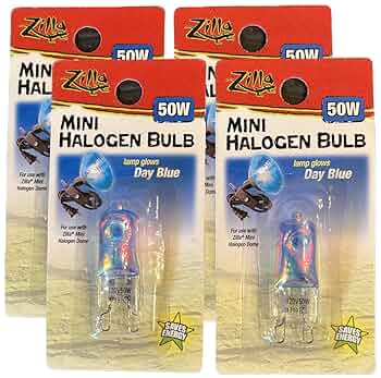 Zilla Mini Halogen Bulb - Day Blue 50W - Reptile Terrarium Lamp
