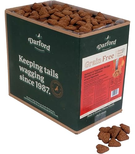 Darford Grain Free Baked Salmon & Veggie Mini Dog Treats, 15 lb