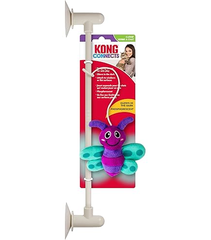 KONG Bat-A-Bout Vibez Butterfly Catnip Cat Toy, 2-Pack