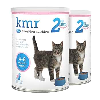 PetAg KMR 2nd Step Kitten Weaning Food - Powder Formula with DHA, 14 oz
