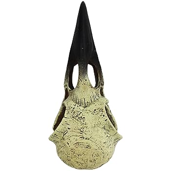 Komodo Raven Skull Hideout - Large, 18 inch Reptile Terrarium Decor