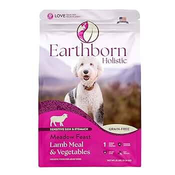 Earthborn Holistic Meadow Feast Lamb & Vegetables Grain-Free Dry Dog Food - 25 lb Bag