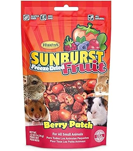Higgins Sunburst Freeze Dried Fruit Cranberry Mango Small Animal Treats, 0.5 oz