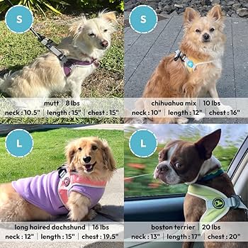Gooby Simple Step-In III Dog Harness - Blue, Large - Scratch Resistant, Soft Mesh