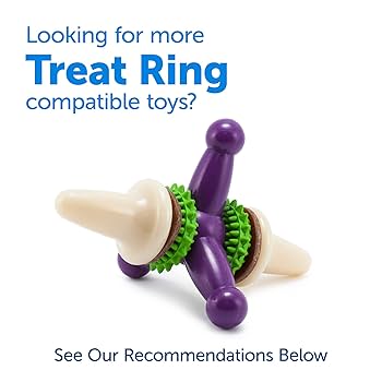PetSafe Busy Buddy Rawhide Rings Dog Treats - Medium Size, 16 Count Refill