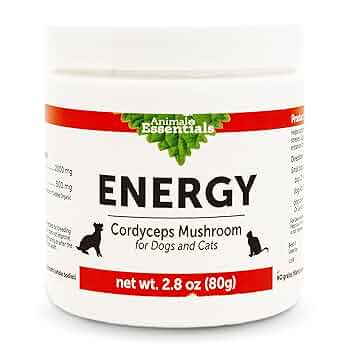Animal Essentials Energy Cordyceps Mushroom Powder - 80g - Dog & Cat Supplement