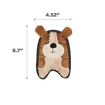 Outward Hound Invincibles Mini Puppy Dog Toy - Plush Squeaky Toy for Small Dogs & Puppies