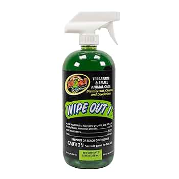 Zoo Med Wipe Out 1 Terrarium & Small Animal Cage Cleaner Disinfectant, 8.75 oz