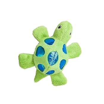 Ethical Pet Spot Shimmer Glimmer Turtle Cat Toy with Catnip - Assorted Colors, 4 Inch