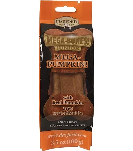 Darford Mega Bone Pumpkin Dog Treat - 7oz Dog Biscuit