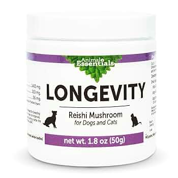 Animal Essentials Longevity Reishi Mushroom Supplement - 1.8 oz - Dog & Cat Health
