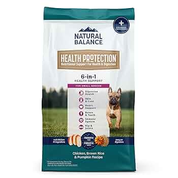 Natural Balance Health Protection Small Breed Chicken, Brown Rice & Pumpkin Dry Dog Food - 12lb