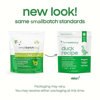 Small Batch Dog Freeze Dried Duck Sliders - Raw, Organic, Grain-Free, 14 oz