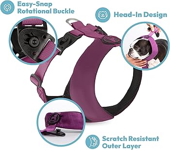 Gooby Comfort X Harness Dual Snap - Pink - Medium - No Pull Dog Harness