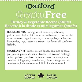 Darford Grain Free Turkey Minis Heart Recipe Dog Treats, 12 oz