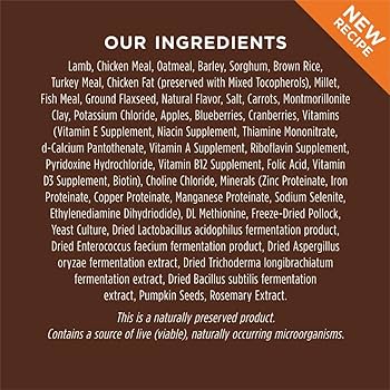 Instinct Be Natural Real Lamb & Oatmeal Recipe Dry Dog Food, 4.5 lb