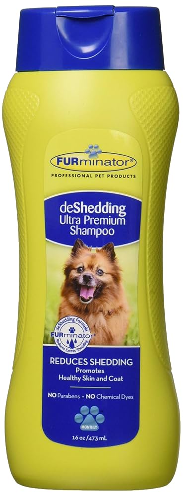 FURminator deShedding Ultra Premium Dog Shampoo, 16 oz - Reduces Shedding