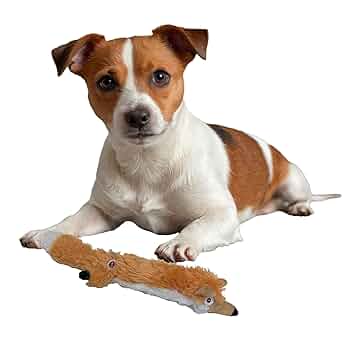 Ethical Pet Skinneeez Extreme Quilted Fox Dog Toy - Mini 13-14 inch, Stuffing Free