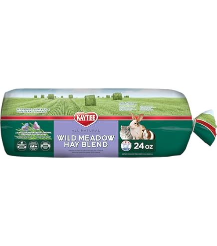 Kaytee Timothy Hay Plus Rose & Thyme - Small Animal Food, 24 oz Bag