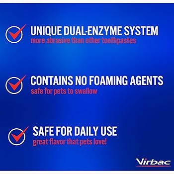 Virbac C.E.T. Enzymatic Toothpaste - Vanilla Mint Flavor - 2.5 oz - Dog & Cat Dental Care