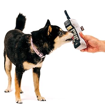 P.L.A.Y. 90s Classic Brick Phone Plush Dog Toy - Squeaky, Crinkly, Durable, Recycled Material