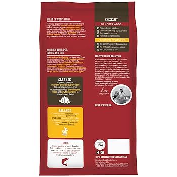 Solid Gold Wolf King Adult Large Breed Dry Dog Food - Bison, Brown Rice & Sweet Potato - 11 lb Bag