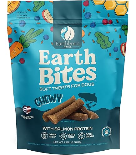 Earthborn Holistic EarthBites Chewy Grain-Free Bison Dog Treats, 7 oz