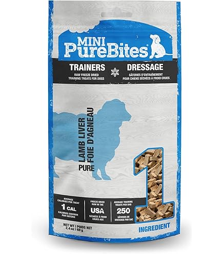 PureBites Duck Freeze Dried Dog Treats - 1 Ingredient, USA Made, 2.6 oz / 74g (Mid Size) Duck Liver Option