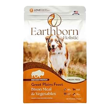 Earthborn Holistic Great Plains Feast Grain-Free Dry Dog Food - Bison & Beef Meal, 25 lb