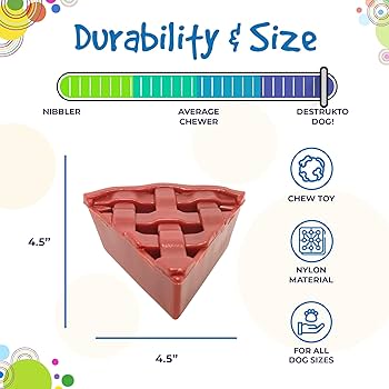SodaPup Cherry Pie Durable Nylon Dog Chew Toy Treat Holder - Red