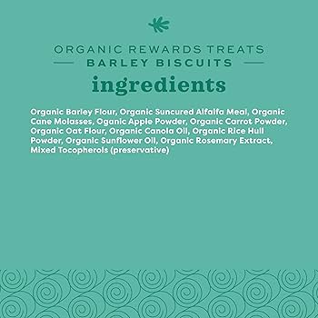 Oxbow Bene Terra Organic Barley Biscuits - Small Animal Treats (2.65oz)