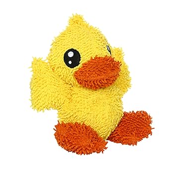 Mighty Microfiber Ball Duck Dog Toy - Durable Plush Squeaky Duck Toy for Dogs