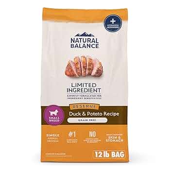 Natural Balance LID Duck & Potato Small Breed Bites Grain-Free Dog Food, 12 lb