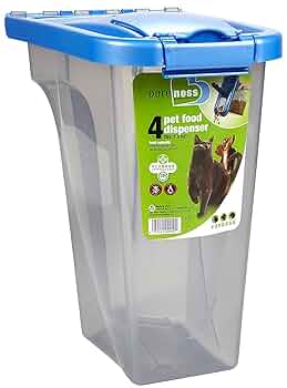 Van Ness 4 lb Pet Food Dispenser - Fresh-Tite Seal - Dog & Cat Food Storage Container