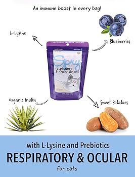 In Clover Spry Feline Respiratory & Ocular Support Soft Chews - 2.1 oz Cat Supplement