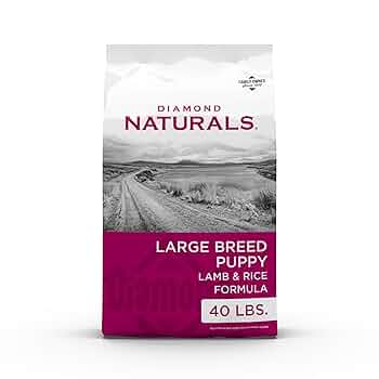 Diamond Naturals Large Breed Puppy Lamb & Rice Formula Dry Dog Food, 40 lb Bag