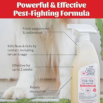 Skout's Honor Flea + Tick Dog & Home Spray - Natural - 28 Ounces