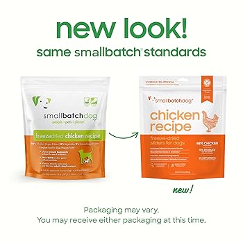 Small Batch Chicken Freeze Dried Raw Dog Food Sliders, 25 oz