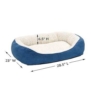 MidWest Homes for Pets Cuddle Bed, Blue, Medium