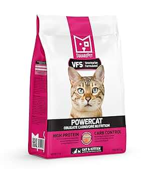 SquarePet VFS PowerCat Herring & Salmon Dry Cat Food, 4.4 lb Bag