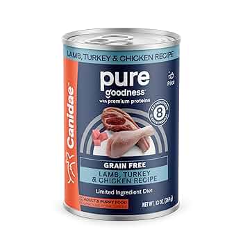 Canidae PURE Grain-Free Limited Ingredient Lamb, Turkey & Chicken Wet Dog Food, 13 oz