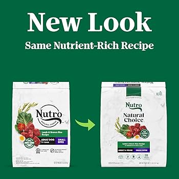 Nutro Natural Choice Small Bites Adult Lamb & Brown Rice Dry Dog Food, 12 lb