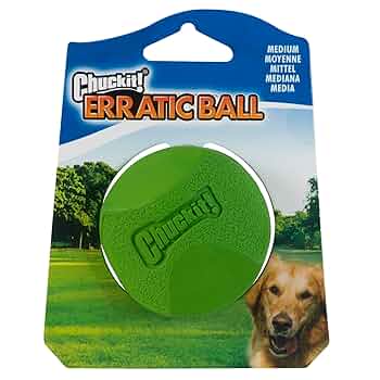 Chuckit! Erratic Ball Small 2-Pack Dog Toy, Unpredictable Bounce, Fetch and Play