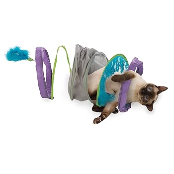 Petlinks Silly Chute 3-in-1 Rustling Activity Tunnel Cat Toy, Expandable 20-inch Play Tunnel