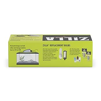 Zilla Low Profile Single G9 Reptile Terrarium Fixture - Black - For Mini Bulbs