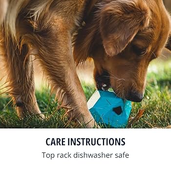 Ruffwear Gnawt-a-Rock Durable Dog Toy - Treat Dispensing - Glacial Blue