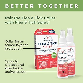 Wondercide Flea & Tick Cat Collar - Natural Essential Oils, Peppermint Scent, Up to 4 Months Protection