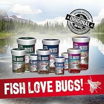 Fluval Bug Bites Color Enhancing Flakes - Fish Food 1.58 oz (45g)