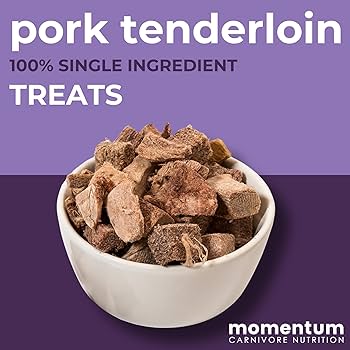 Momentum Carnivore Nutrition Freeze Dried Dog Treats - Pork Tenderloin - 3.5oz